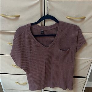 Short Sleeve V-Neck Top